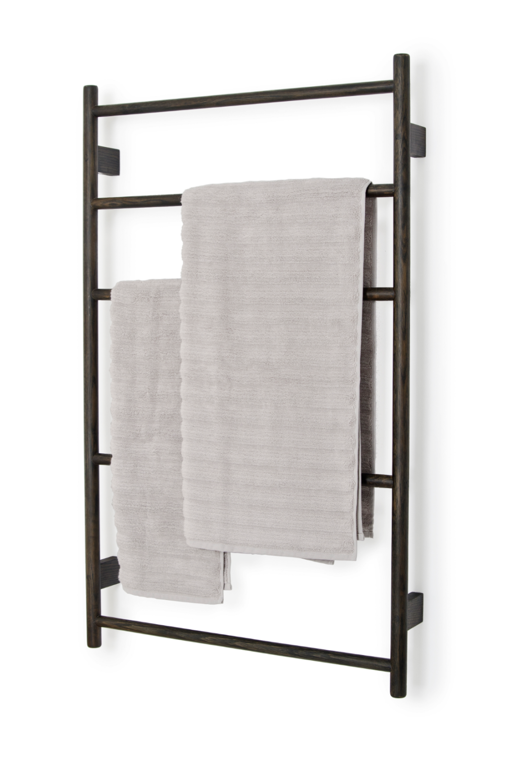   5-Bar Oak Wall Mounted Towel Rail | Oroa.com
