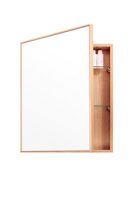   Oak Bathroom Cabinet with Mirror | Oroa.com