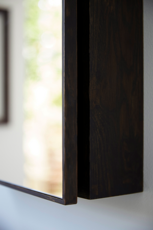   Oak Bathroom Cabinet with Mirror | Oroa.com