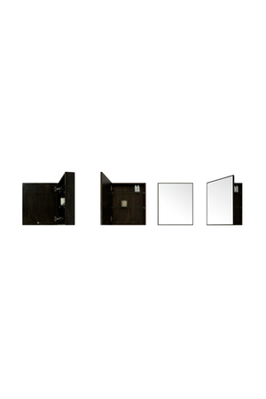   Oak Bathroom Cabinet with Mirror | Oroa.com
