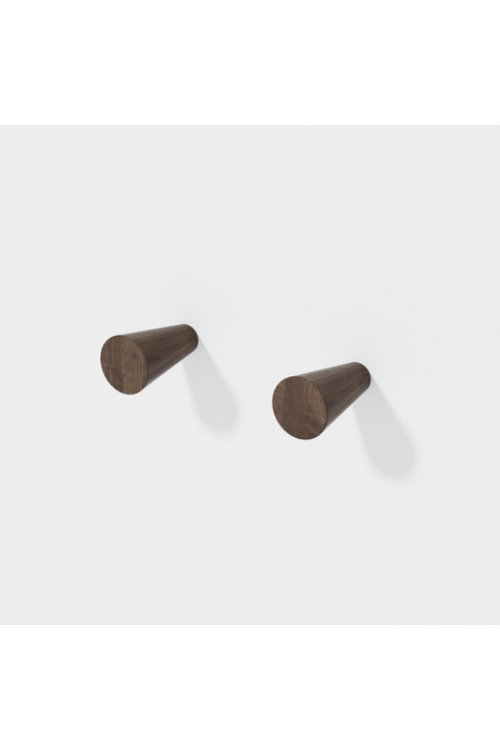   Walnut Wall Hooks (2) | Oroa.com