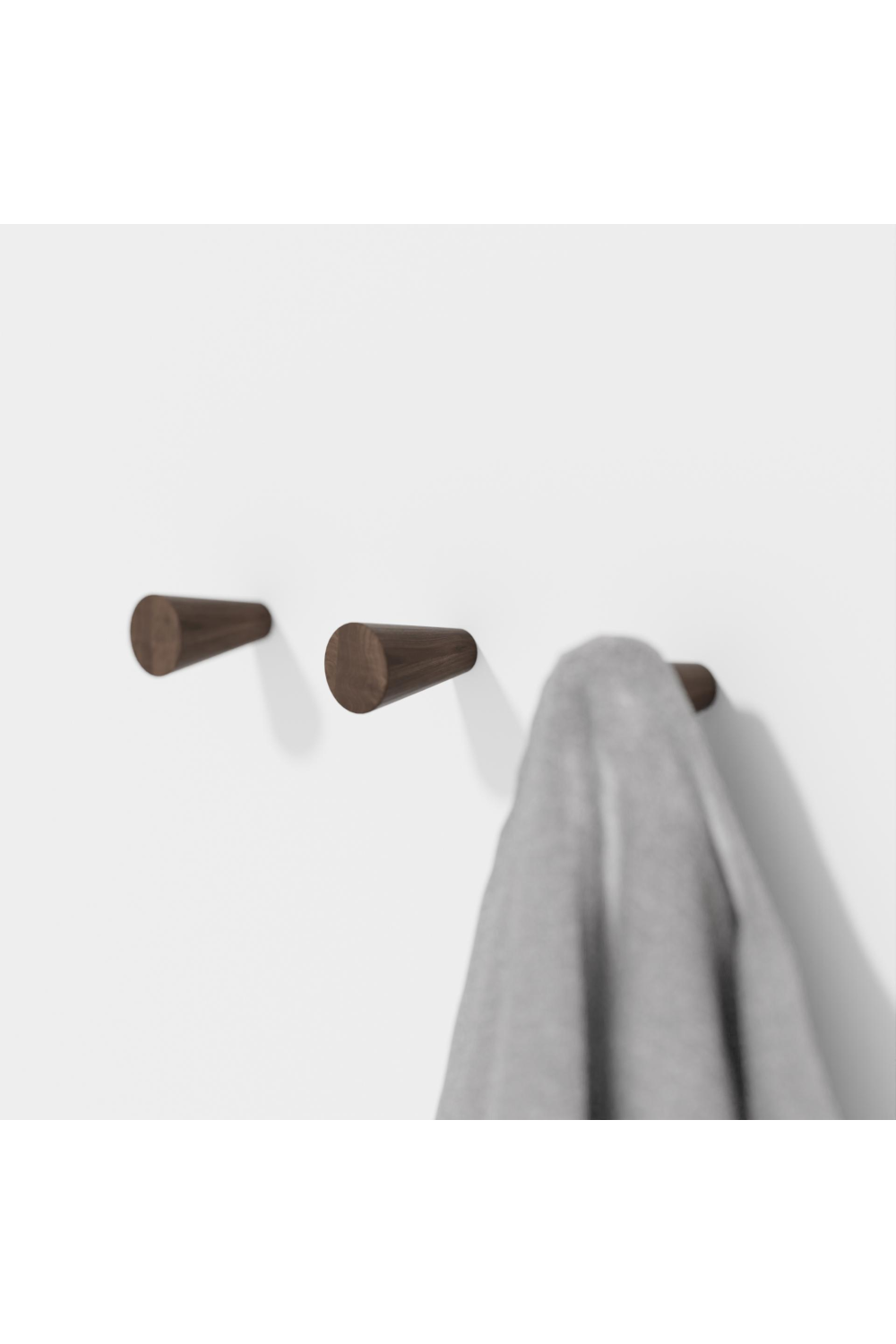   Walnut Wall Hooks (2) | Oroa.com
