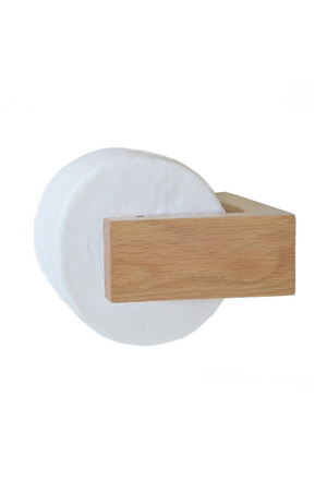   Oak Wall Toilet Roll Holder | Oroa.com