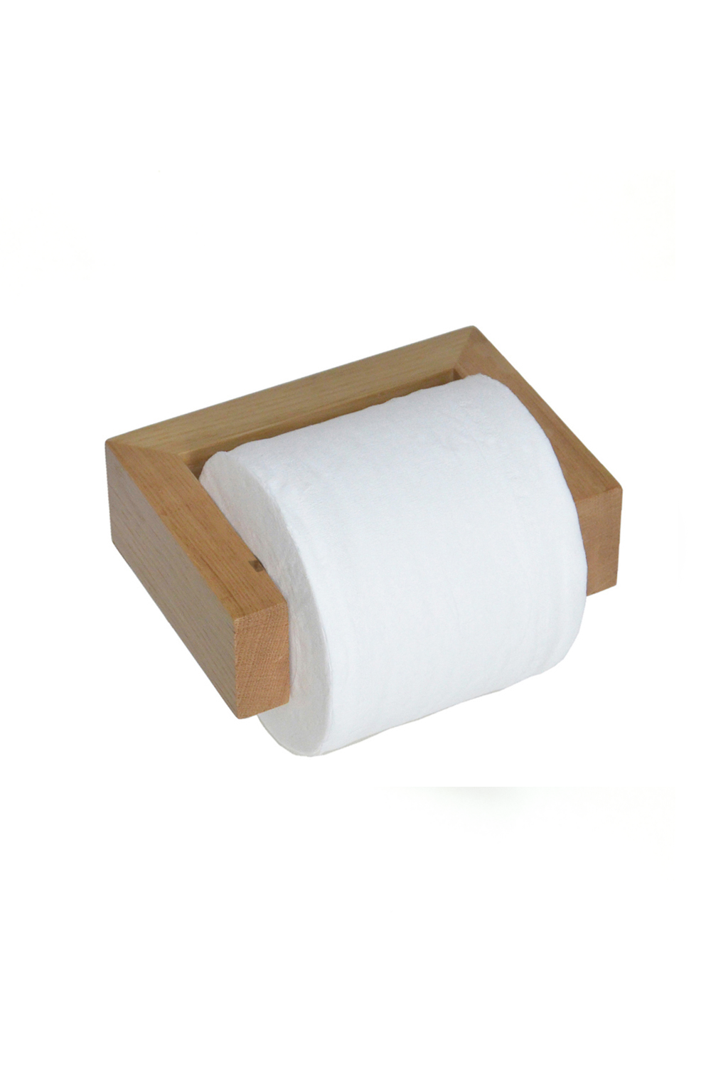   Oak Wall Toilet Roll Holder | Oroa.com