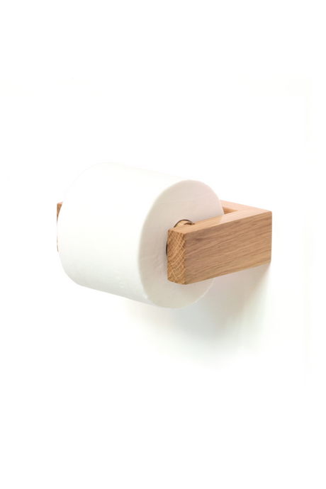  Oak Wall Toilet Roll Holder | Oroa.com