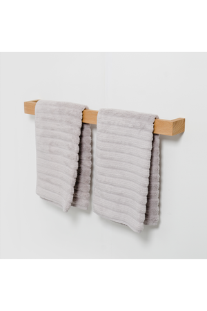   Oak Bathroom Towel Bar - 28” | Oroa.com