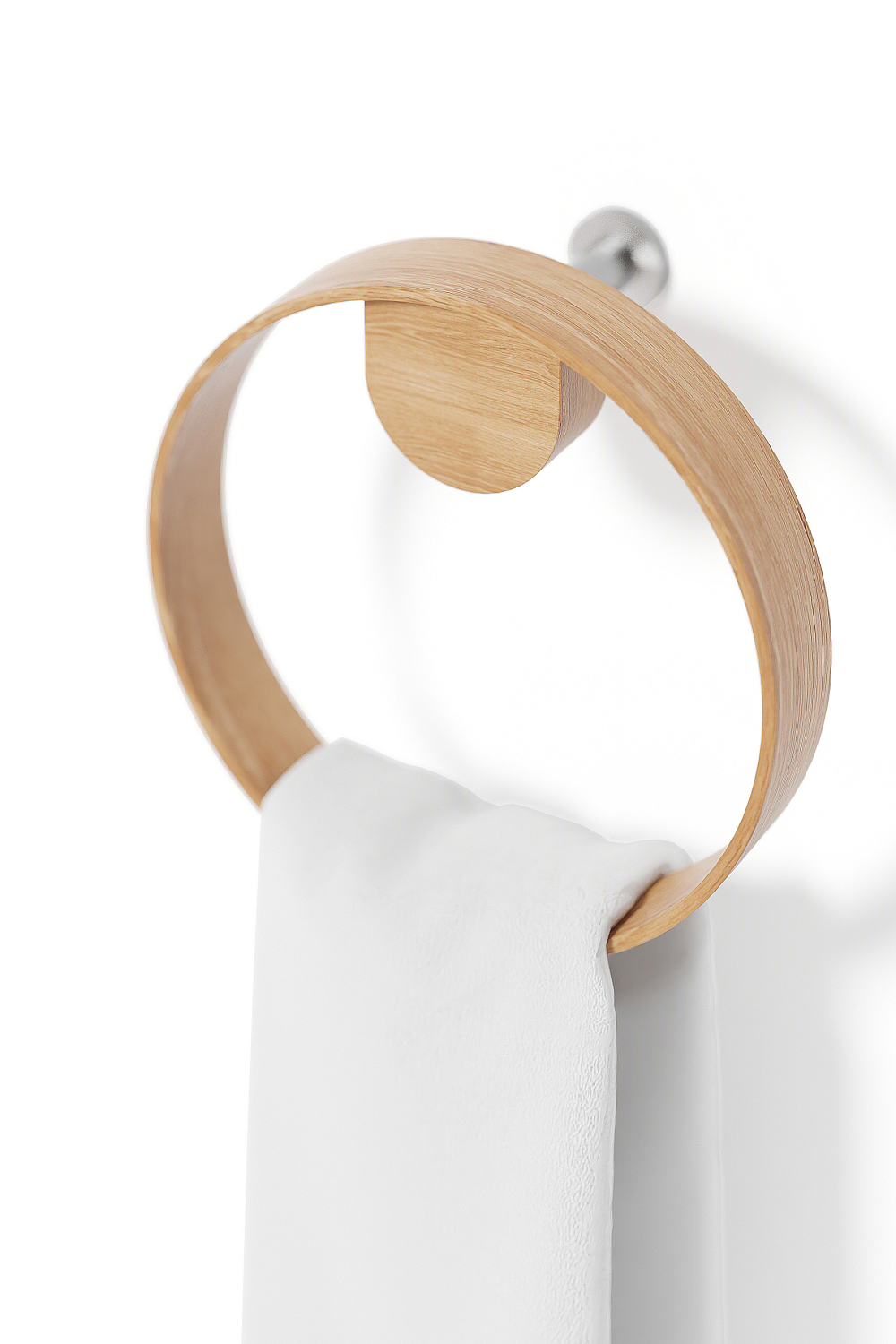   Wooden Ring Towel Holder | Oroa.com