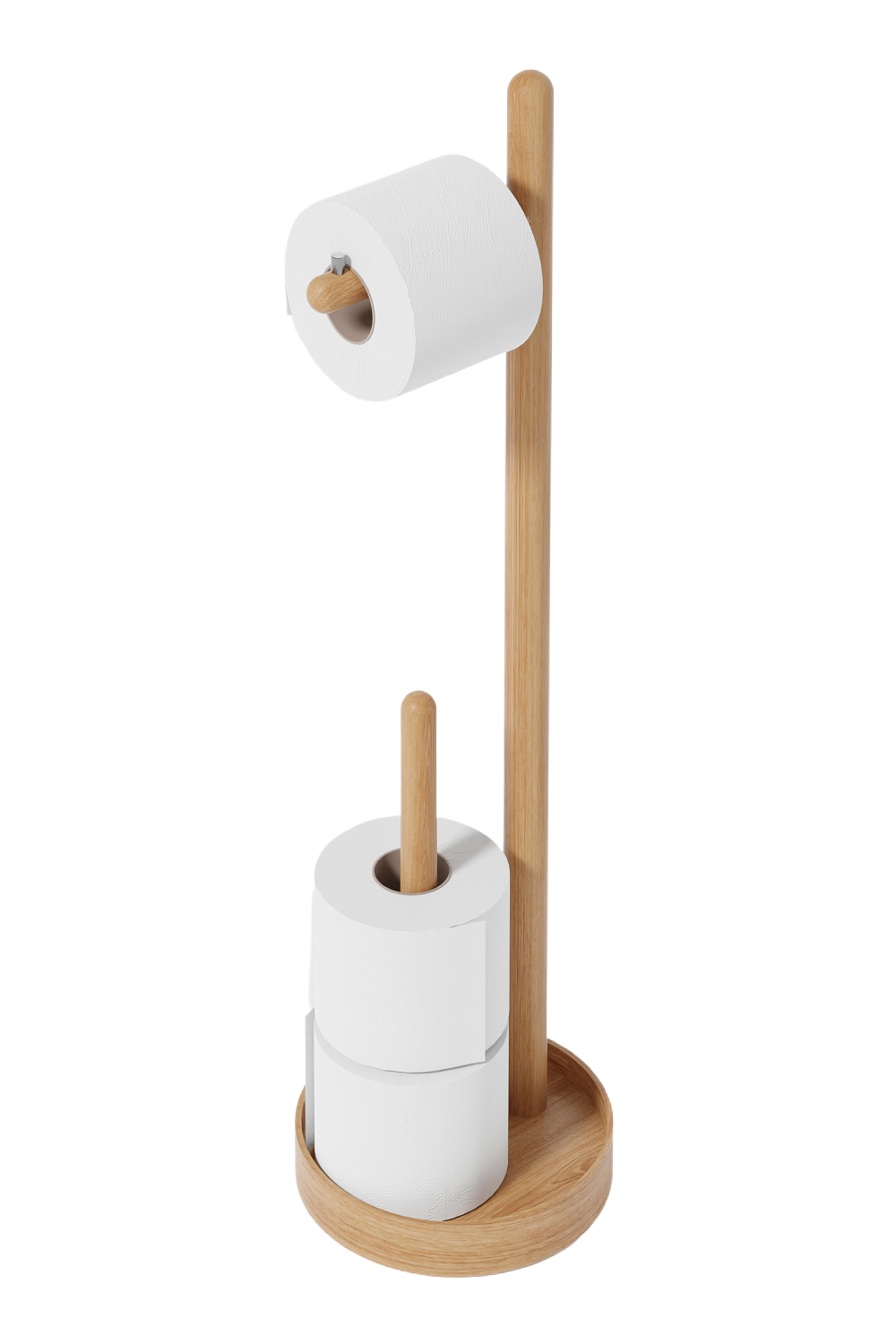   Wooden Minimalist Roll Holder | Oroa.com