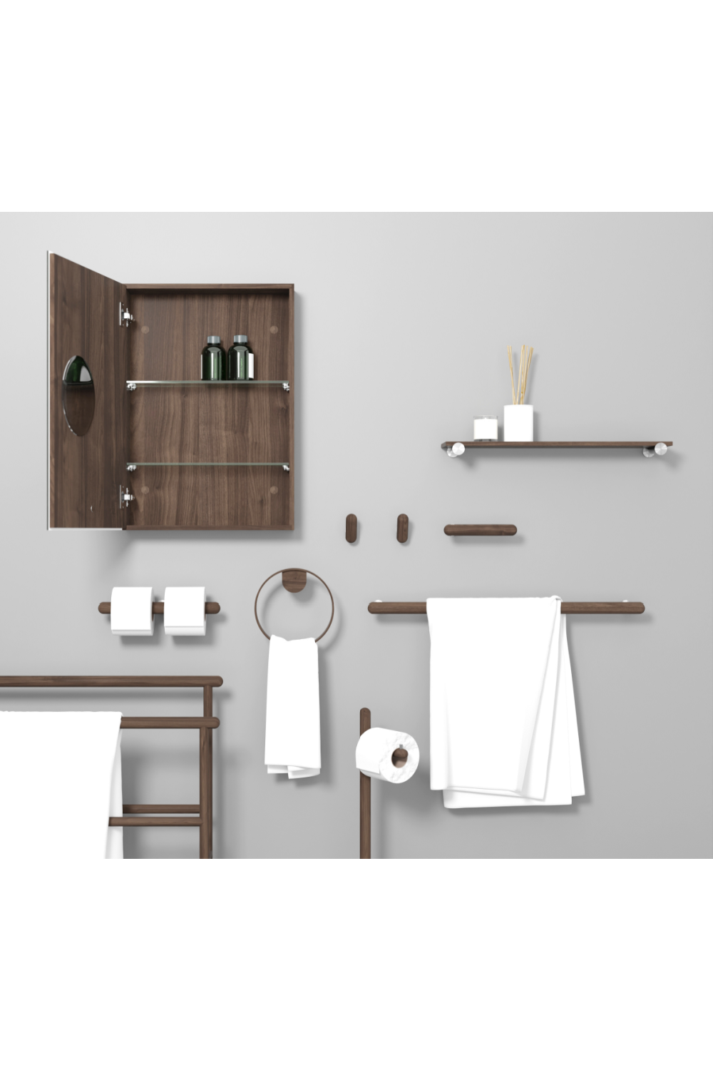   Wooden Minimalist Roll Holder | Oroa.com