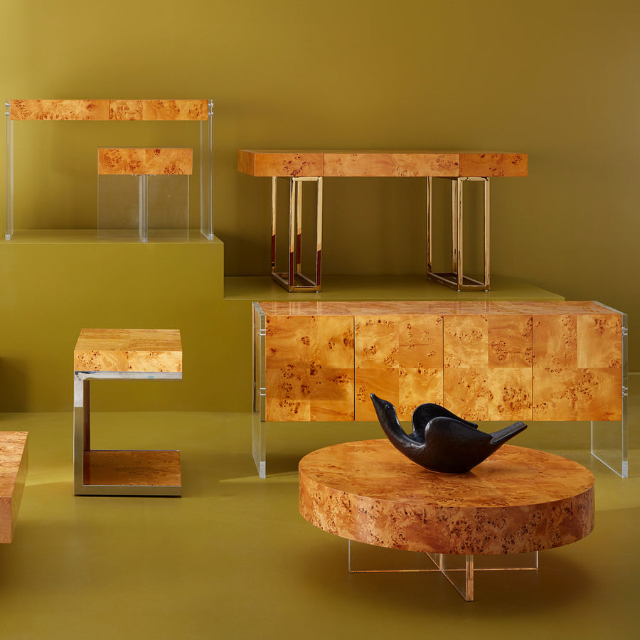   Mappa Wood Cantilevered Side Table | Oroa.com