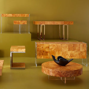   Mappa Wood Cantilevered Side Table | Oroa.com