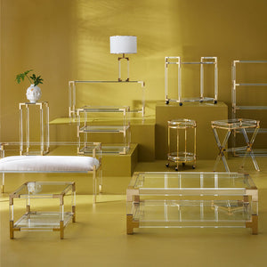   Round Glass Bar Cart | Oroa.com