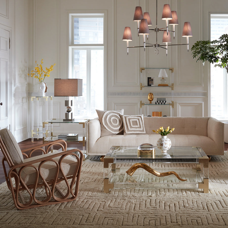   Tufted White Sofa | Oroa.com