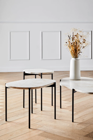   White Travertine Occasional Table M | Oroa.com