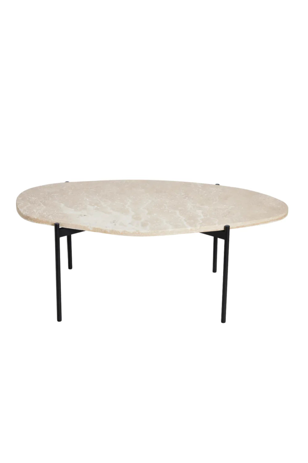   Travertine Organic Occasional Table L | Oroa.com