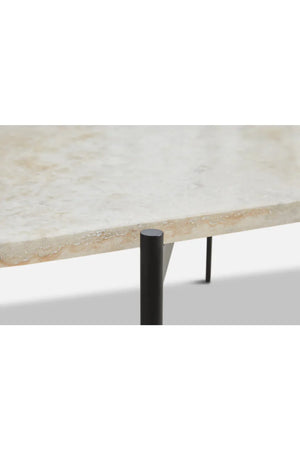   Travertine Organic Occasional Table L | Oroa.com