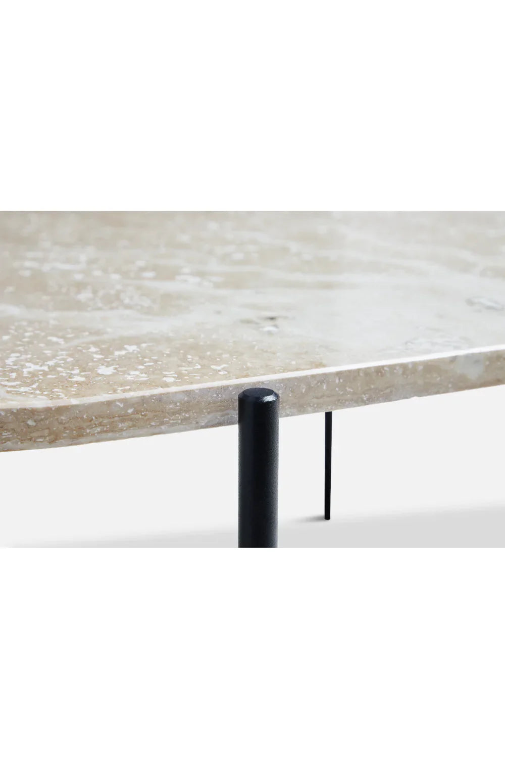   Travertine Organic Occasional Table L | Oroa.com