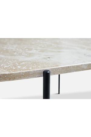   Travertine Organic Occasional Table L | Oroa.com