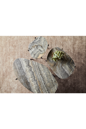   Travertine Organic Occasional Table L | Oroa.com