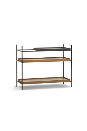   Walnut Tray Shelving System | Oroa.com