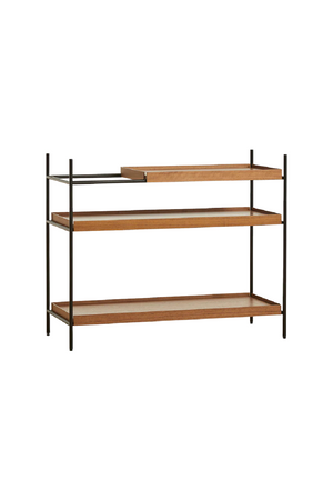   Walnut Tray Shelving System | Oroa.com