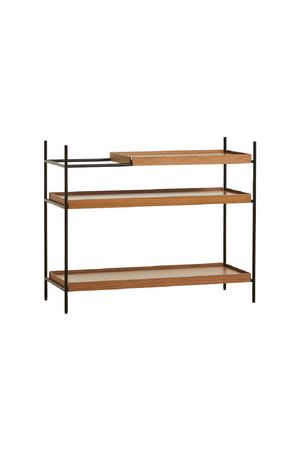   Walnut Tray Shelving System | Oroa.com