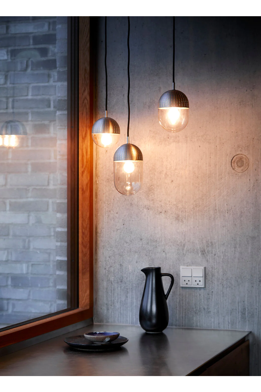   Satin Plated Pendant Lamp | Oroa.com