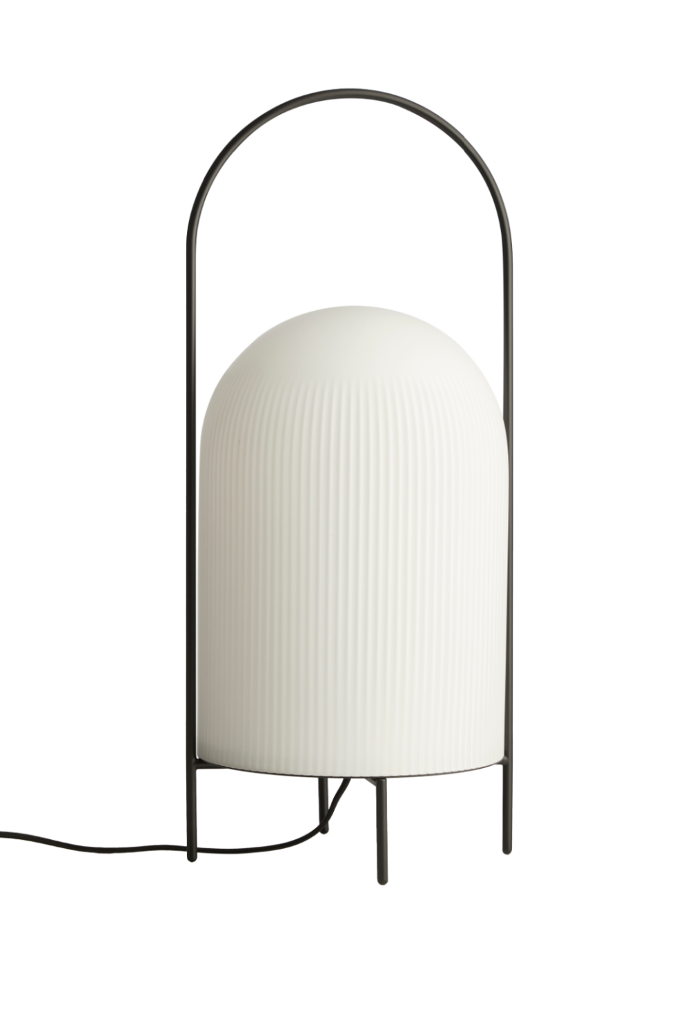   White Glass Contemporary Floor Lamp | Oroa.com
