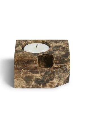   Marble Contemporary Candle Holder | Oroa.com