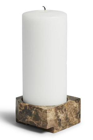   Marble Contemporary Candle Holder | Oroa.com