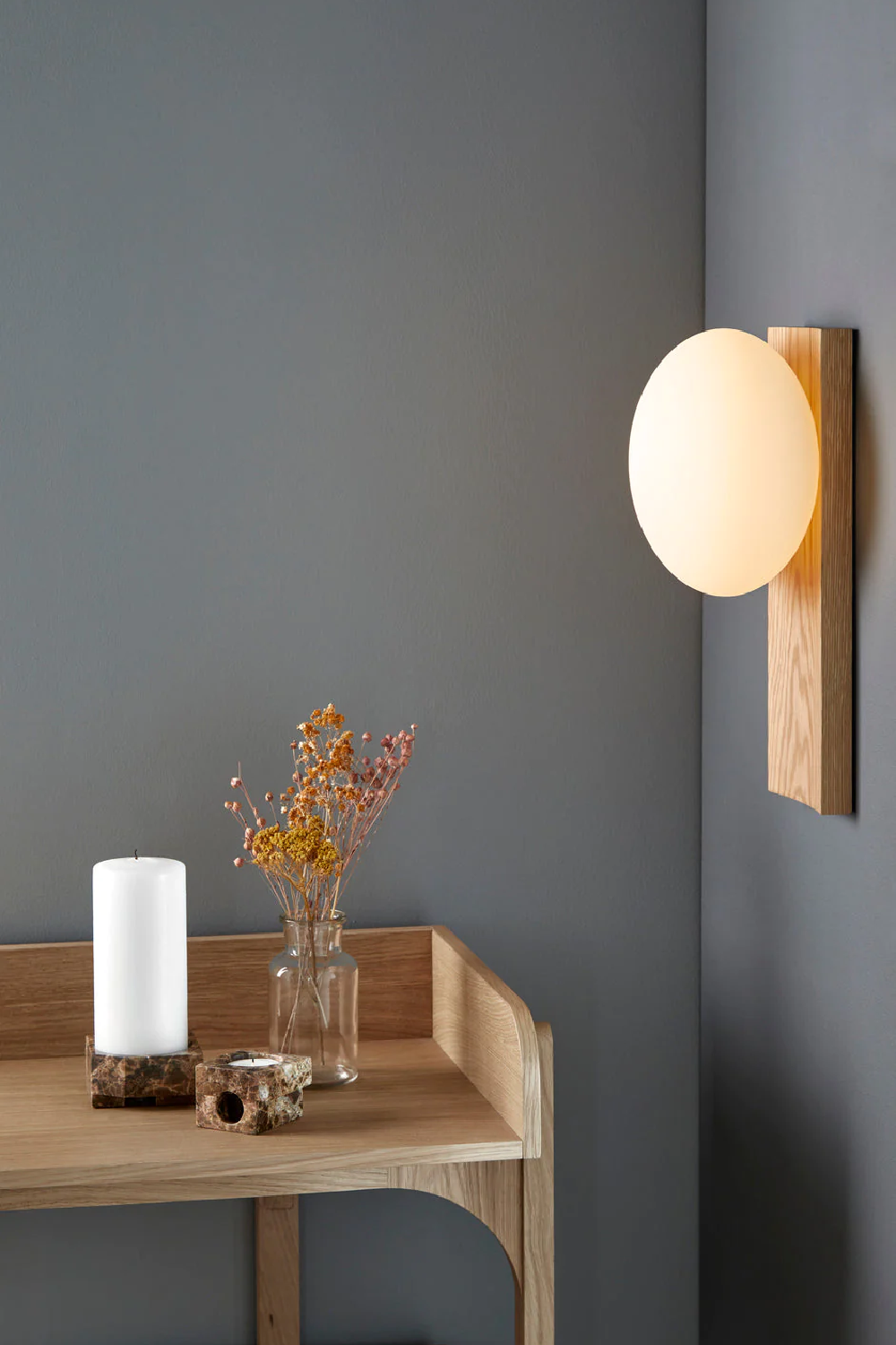   Marble Contemporary Candle Holder | Oroa.com
