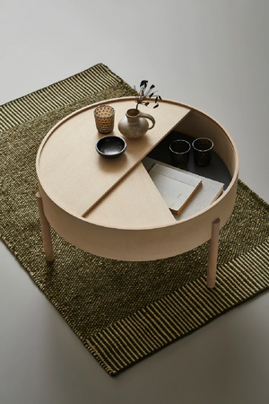   Green Woven Area Rug | Oroa.com