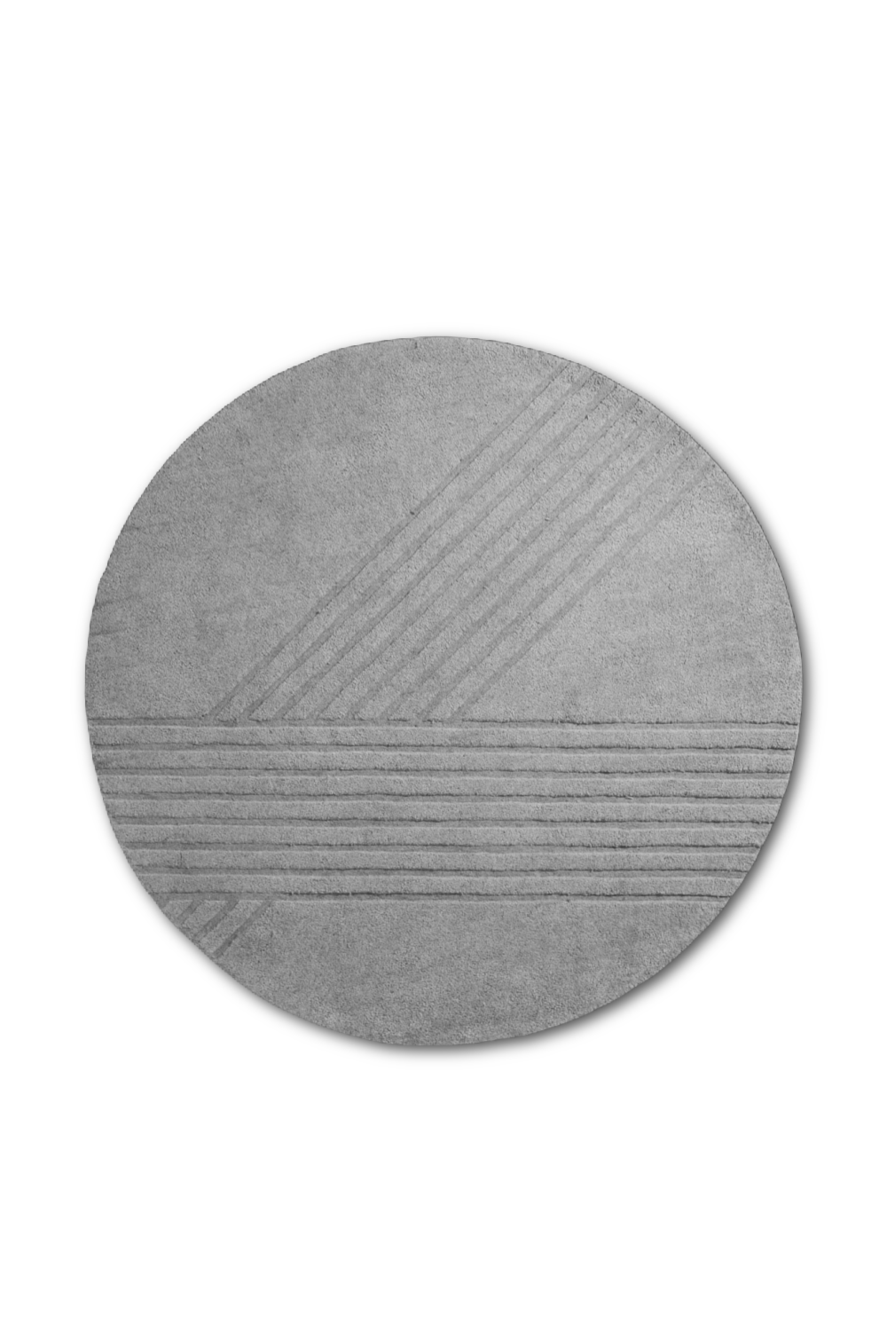   Round Hand-Tufted Wool Rug (Ø: 200 CM) | Oroa.com