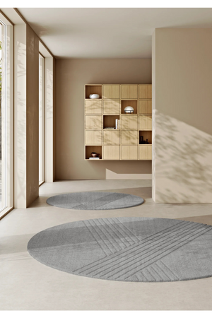   Round Hand-Tufted Wool Rug (Ø: 250 CM) | Oroa.com