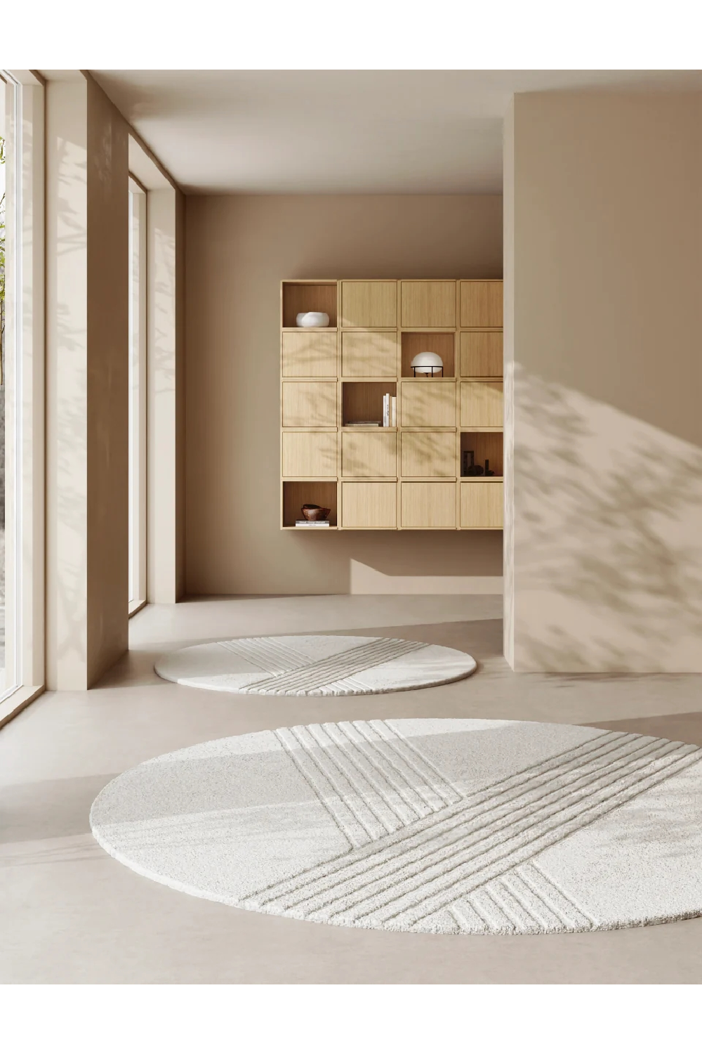   Round Hand-Tufted Wool Rug (Ø: 250 CM) | Oroa.com