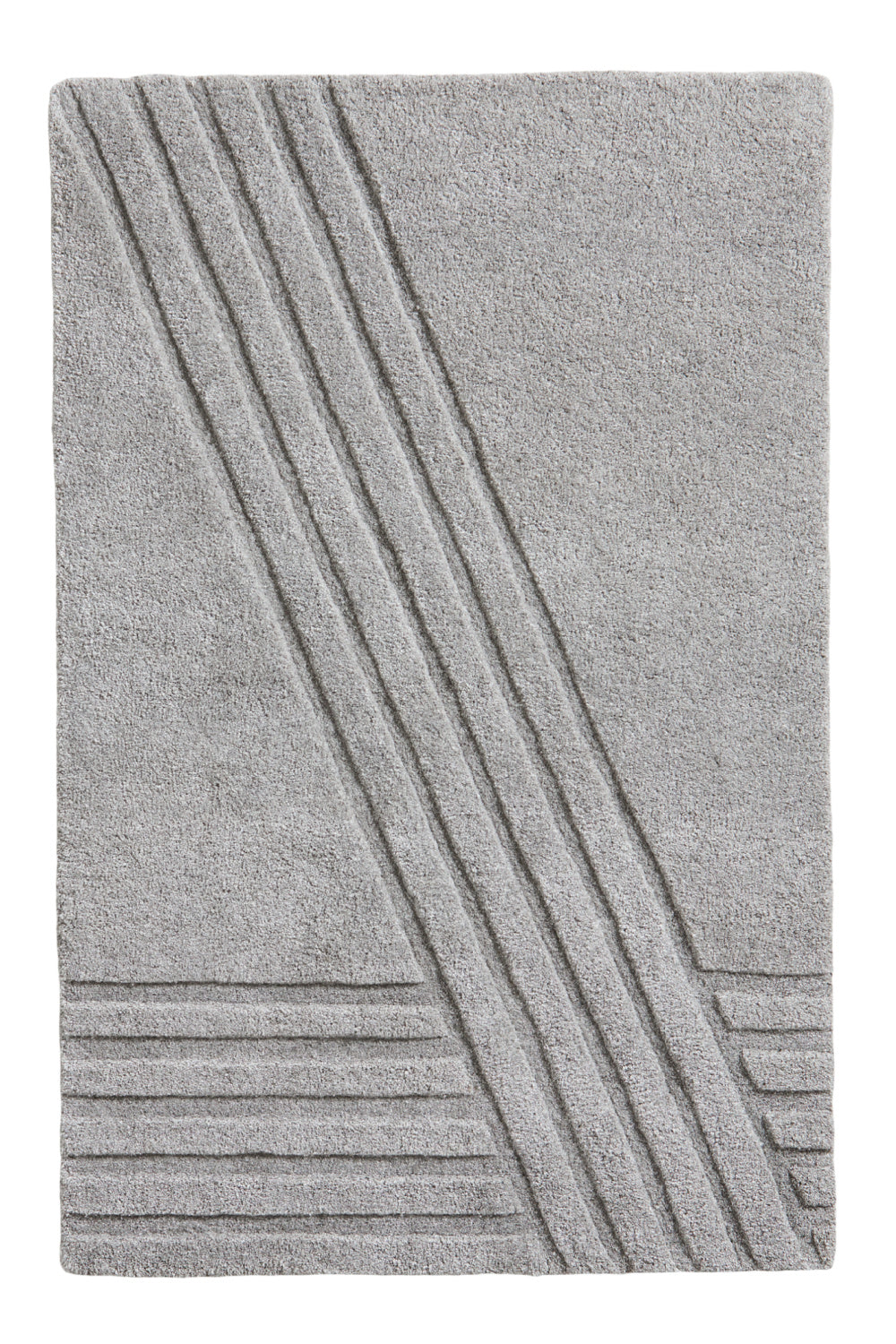   Gray Wool Area Rug | Oroa.com