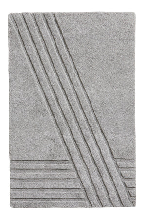   Gray Wool Area Rug | Oroa.com