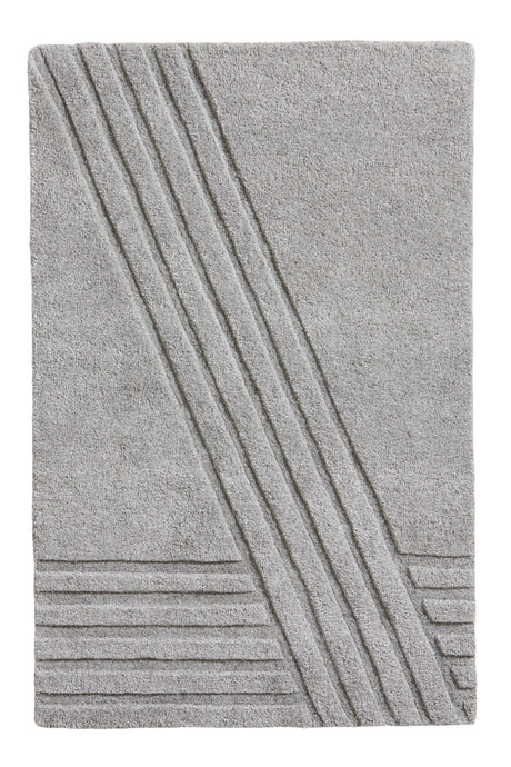   Gray Wool Area Rug | Oroa.com