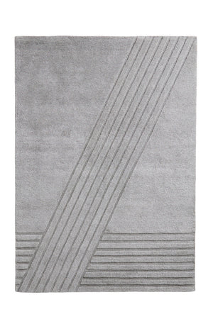   Gray Wool Area Rug | Oroa.com