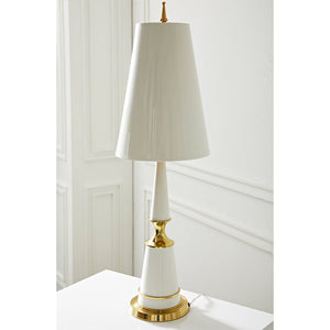  Brass Accent Lacquered Buffet Lamp | Oroa.com