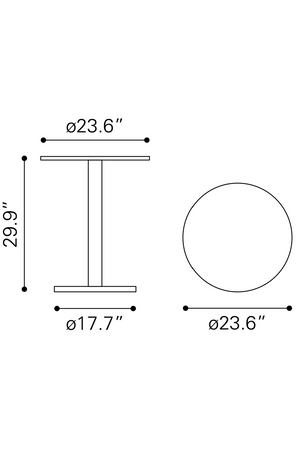   White Bistro Table | Oroa.com