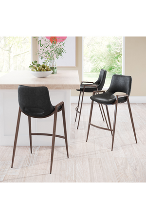   Leather Counter Stools (2) | Oroa.com