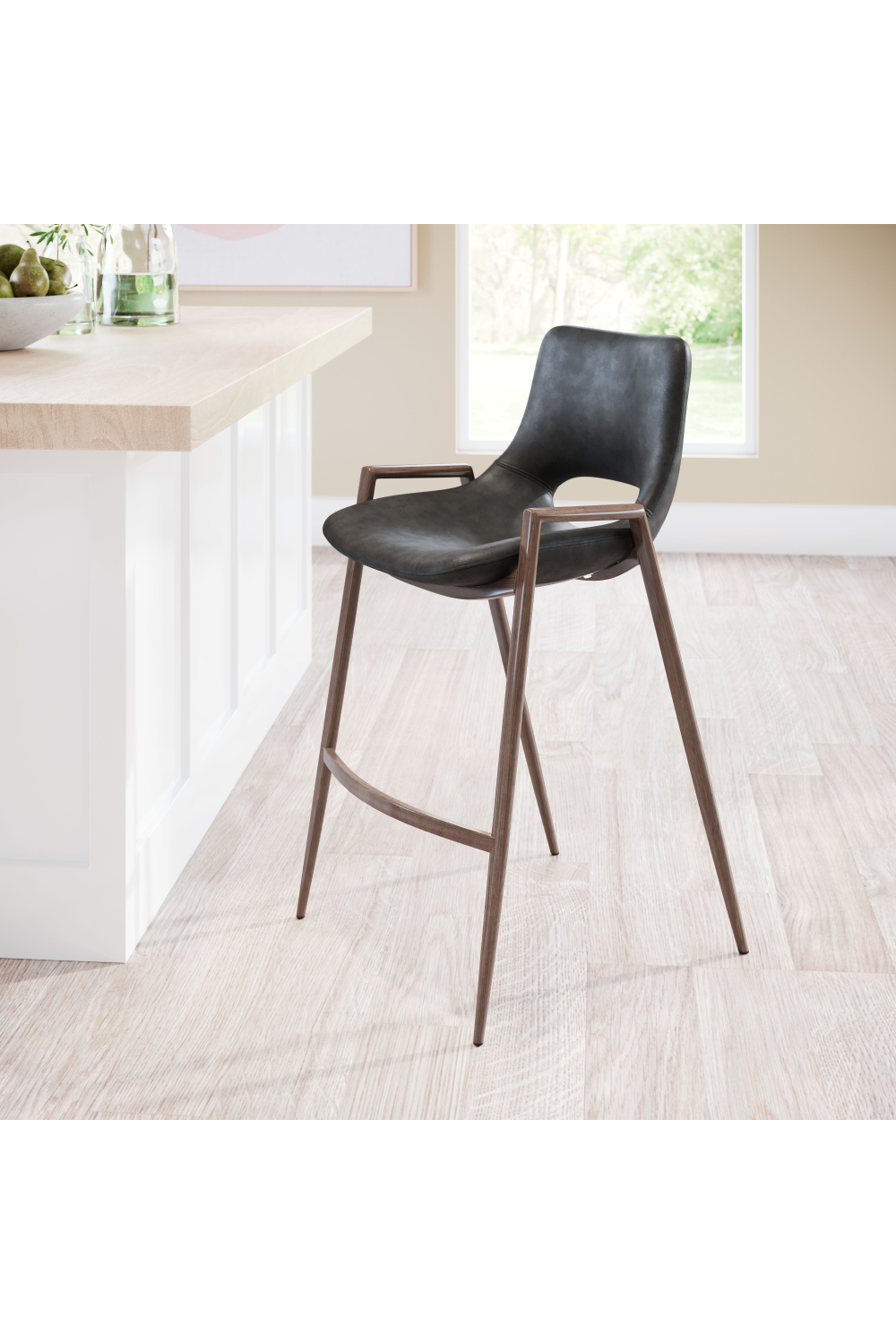   Leather Counter Stools (2) | Oroa.com