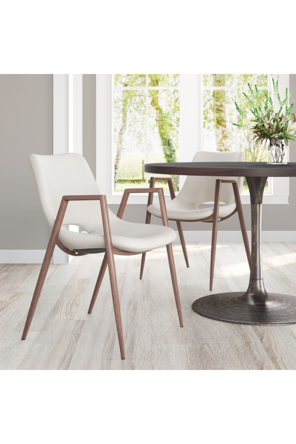   Leather Dining Chairs (2) | Oroa.com