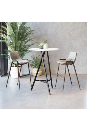  Leather Bar Stools (2) | Oroa.com