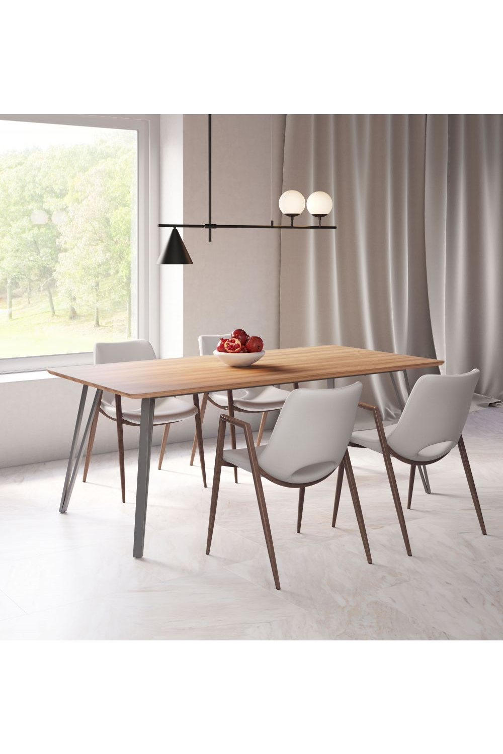  Wooden Rectangular Dining Table | Oroa.com