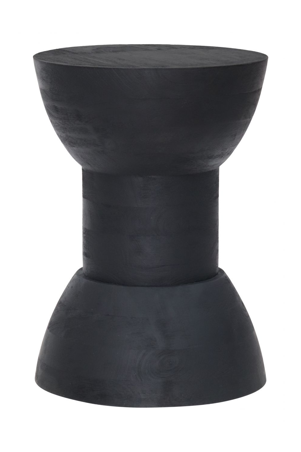   Black Wooden Hourglass Side Table | Oroa.com