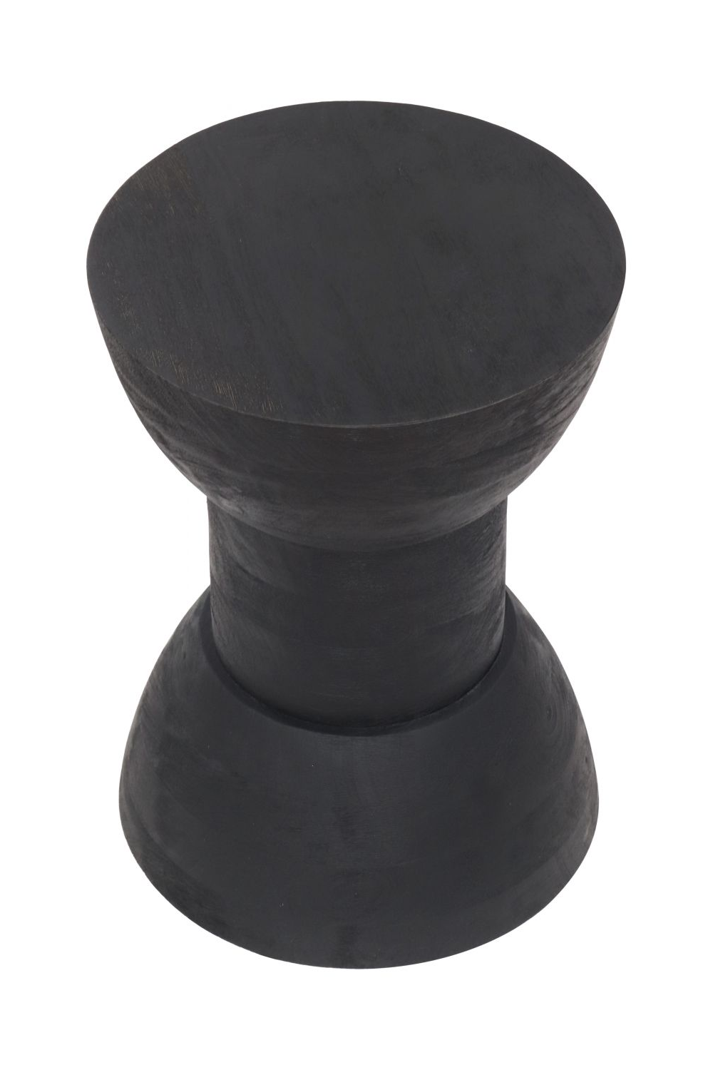   Black Wooden Hourglass Side Table | Oroa.com