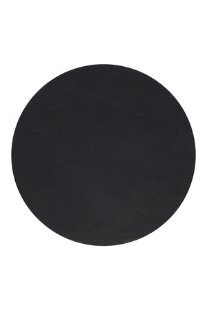   Black Wooden Hourglass Side Table | Oroa.com