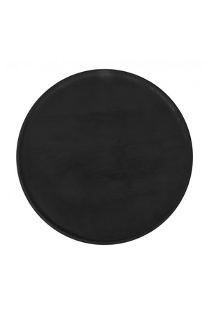   Black Minimalist Wooden Side Table | Oroa.com